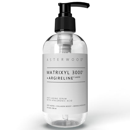 Asterwood Matrixyl 3000 + Argireline Serum for Face - Multi Peptide Serum with Hyaluronic Acid