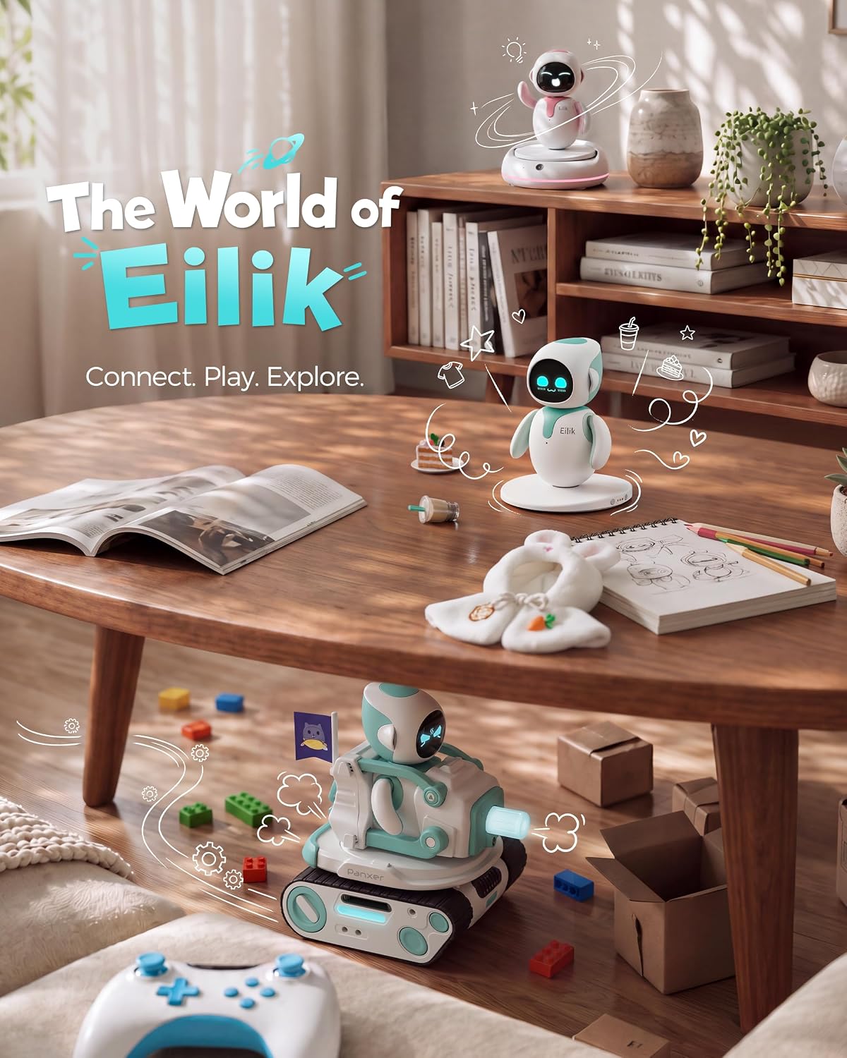 ENERGIZE LAB Eilik –Your Desktop Companion Full of Personality with Expressive Animations & Reaction..