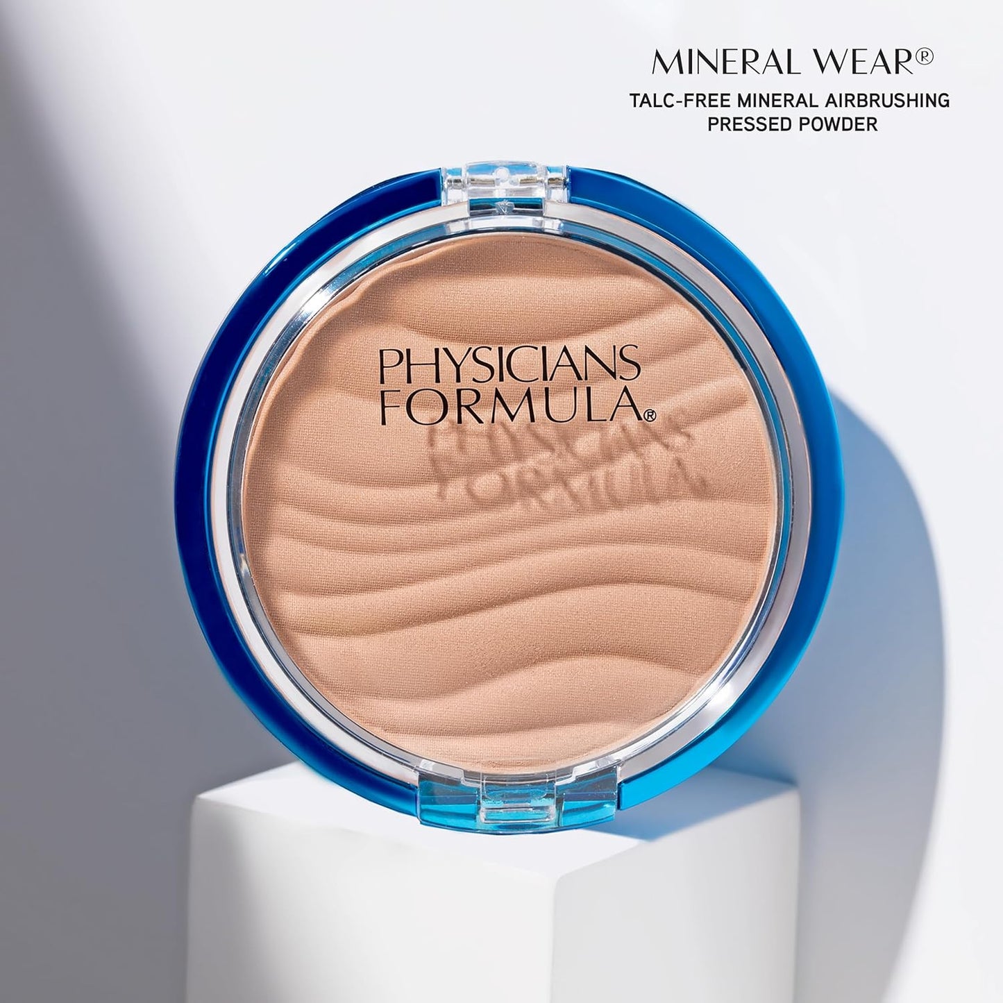 Physicians Formula Mineral Wear Talc-Free Airbrushing Pressed Powder, Full Coverage Mineral Face Powder for Sensitive Skin