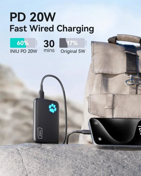 INIU for Magsafe Portable Charger, Small 10000mAh 20W PD Magnetic Power Bank