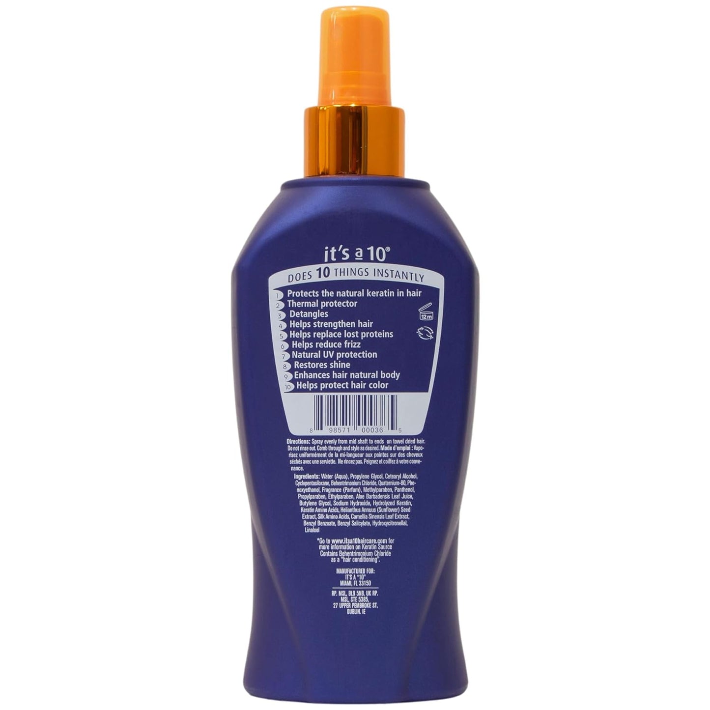 It's A 10 Miracle Leave-In Plus Keratin 10 Fl Oz (Pack of 1)