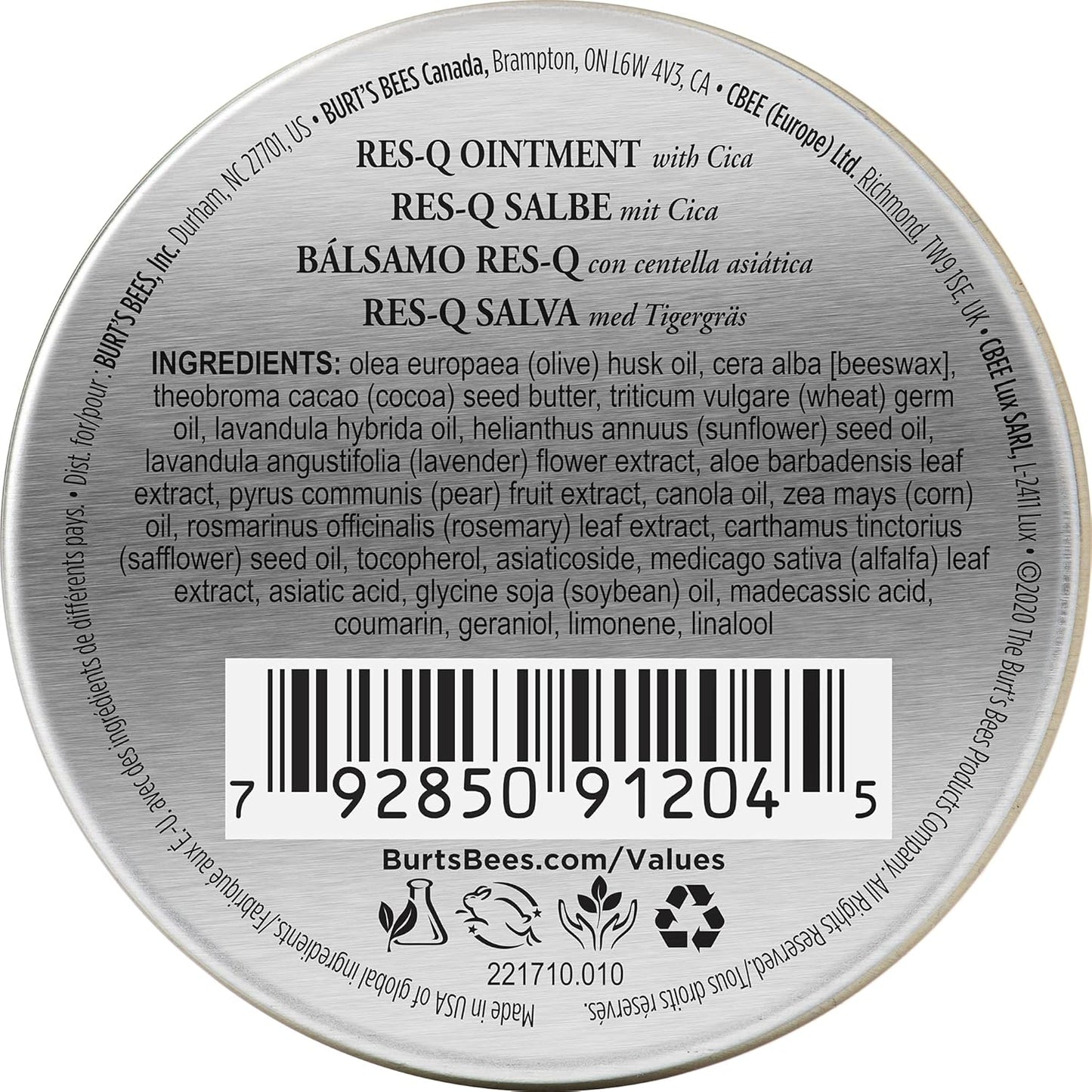 Burt's Bees 100% Natural Origin Multipurpose Res-Q Ointment with Cica, 15g, 15 g (Pack of 1)