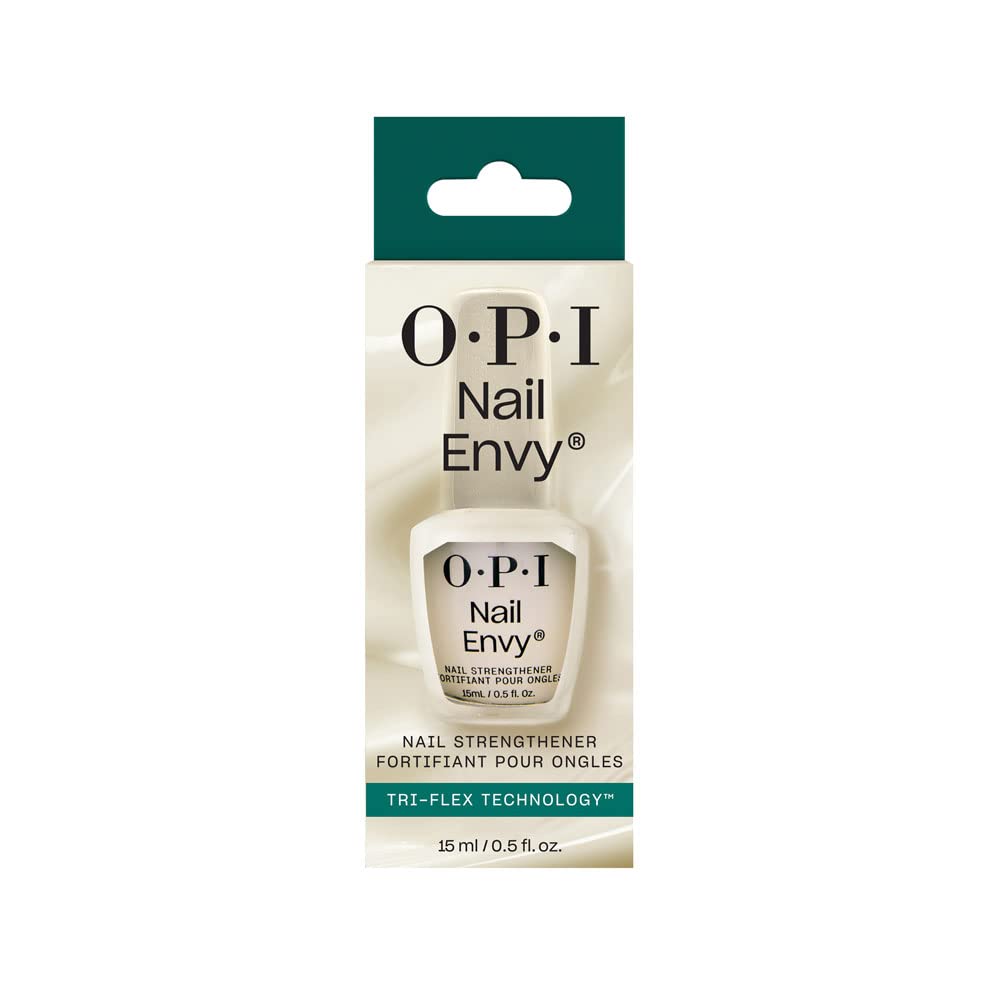 OPI Nail Envy Nail Strengthener | Clear & Opaque Nail Polish Treatment | Strengthen Weak & Thin Nails | Repair