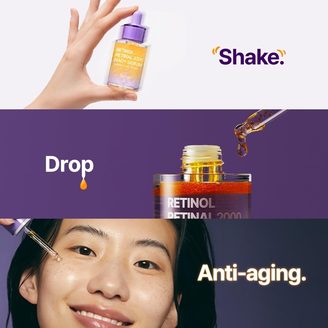 PURITO Retinol 0.1% + Retinal 0.1% Anti-Aging Facial Serum | for Wrinkles, Fine Lines & Firmer Skin ..