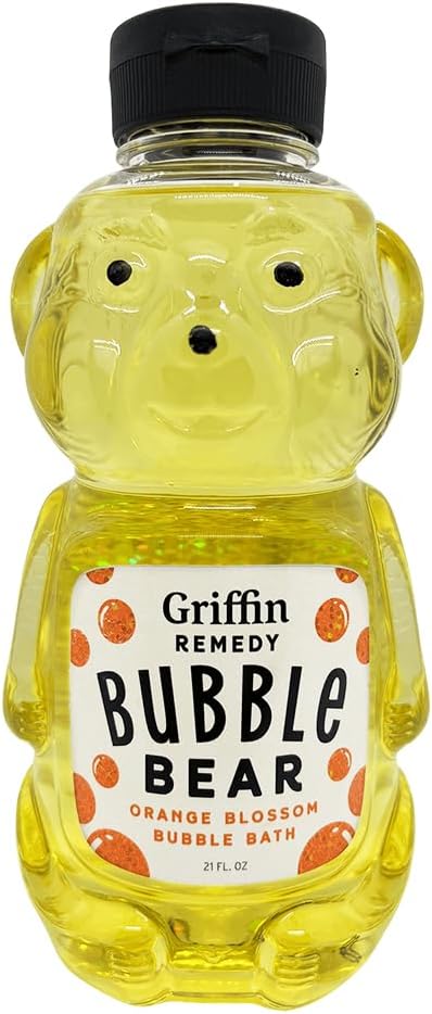 Griffin Remedy Bubble Bath Bear - All-Natural Orange Blossom Essential Oils Aromatherapy and Organic MSM..