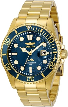 Men's Pro Diver Quartz Watch (Blue-Gold)