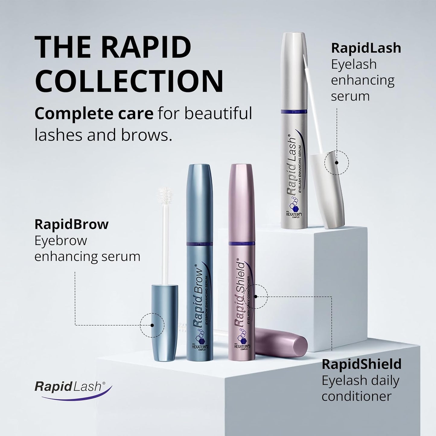 RapidLash Eyelash Enhancing Serum - 2 Month Supply, 3mL | Results in 60 days - Hydrating formula..