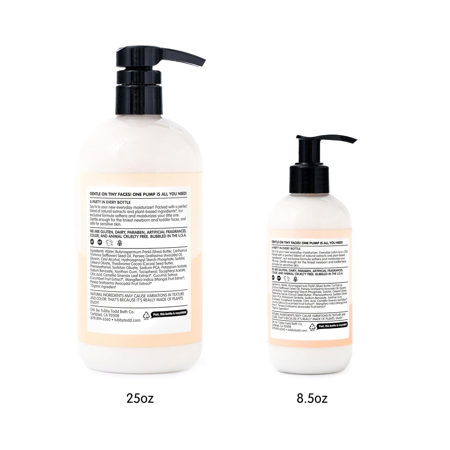 TUBBY TODD Everyday Baby Lotion, Moisturizer for Sensitive Skin | Non-Toxic, Hypoallergenic..