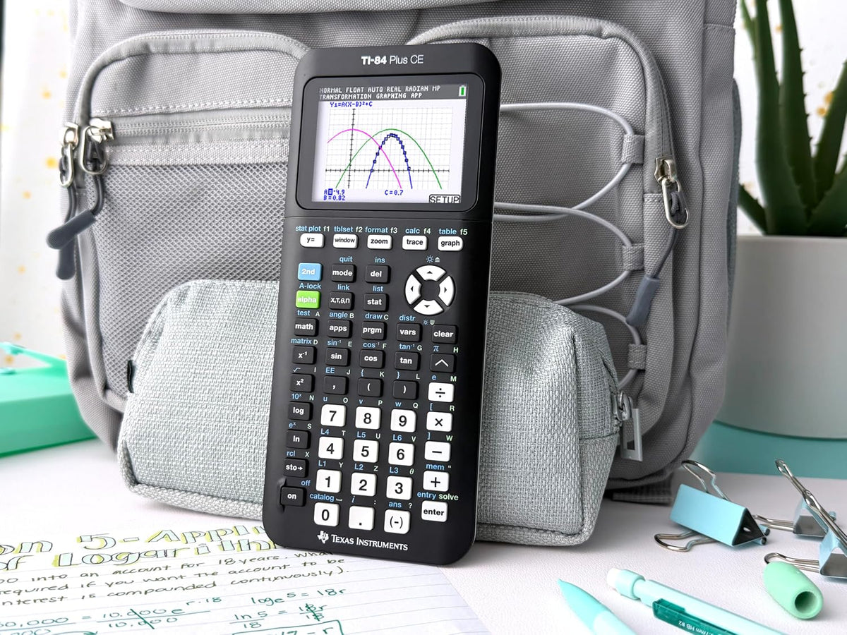 Texas Instruments TI-84 Plus CE Color Graphing Calculator, Black