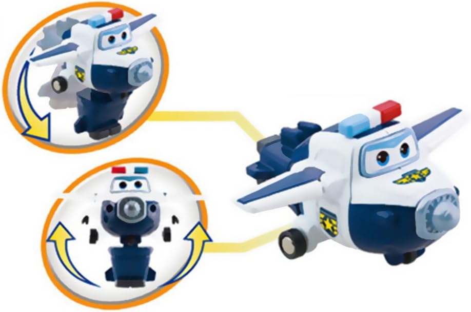 Super Wings 5" Transforming Paul Airplane Toys Vehicle