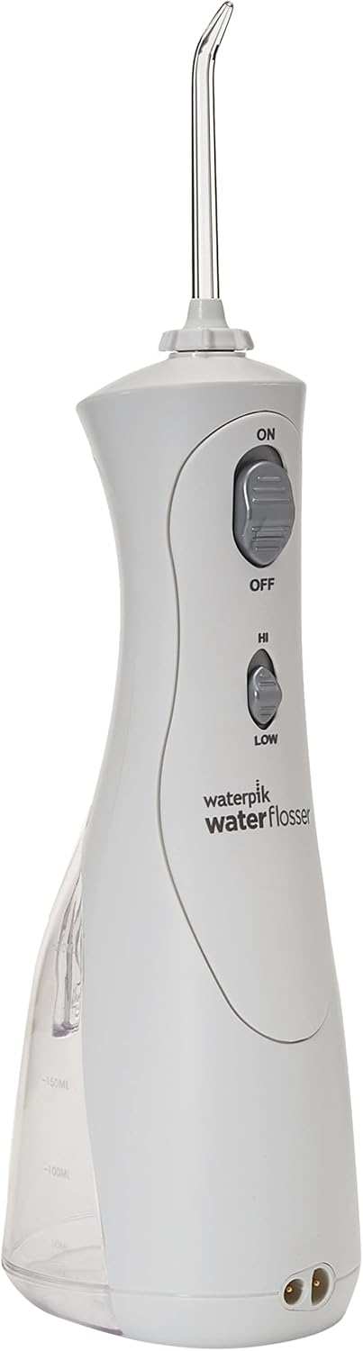Waterpik Cordless Plus Water Flosser with 4 Flossing Tips, Rechargeable and Portable..