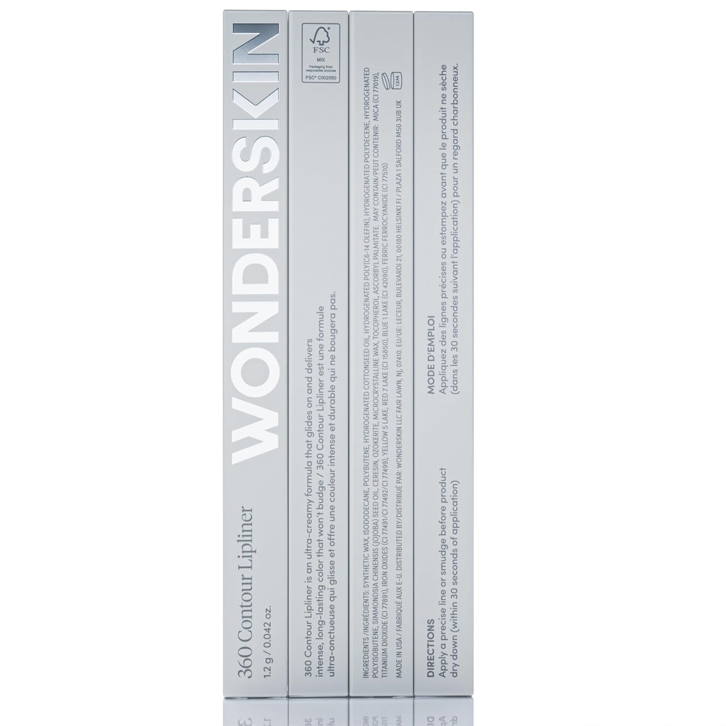 Wonderskin Lipliner Pencil - 360 Contour Lipliner, Long Lasting, Sharpenable, Waterproof and Transfer..
