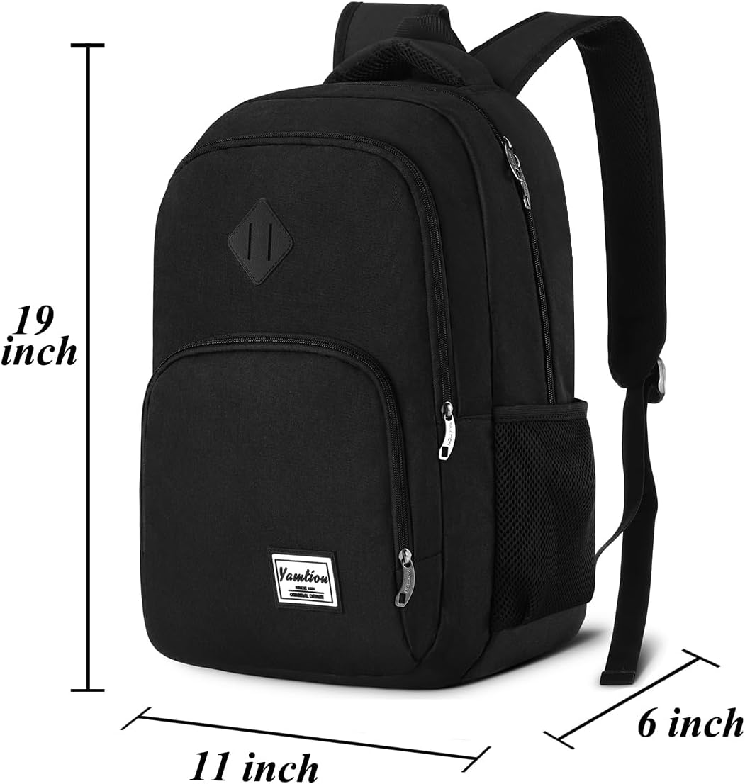 YAMTION Backpack for Men and Women, School Bookbag for Teenager,15.6 inch Laptop Bookbag