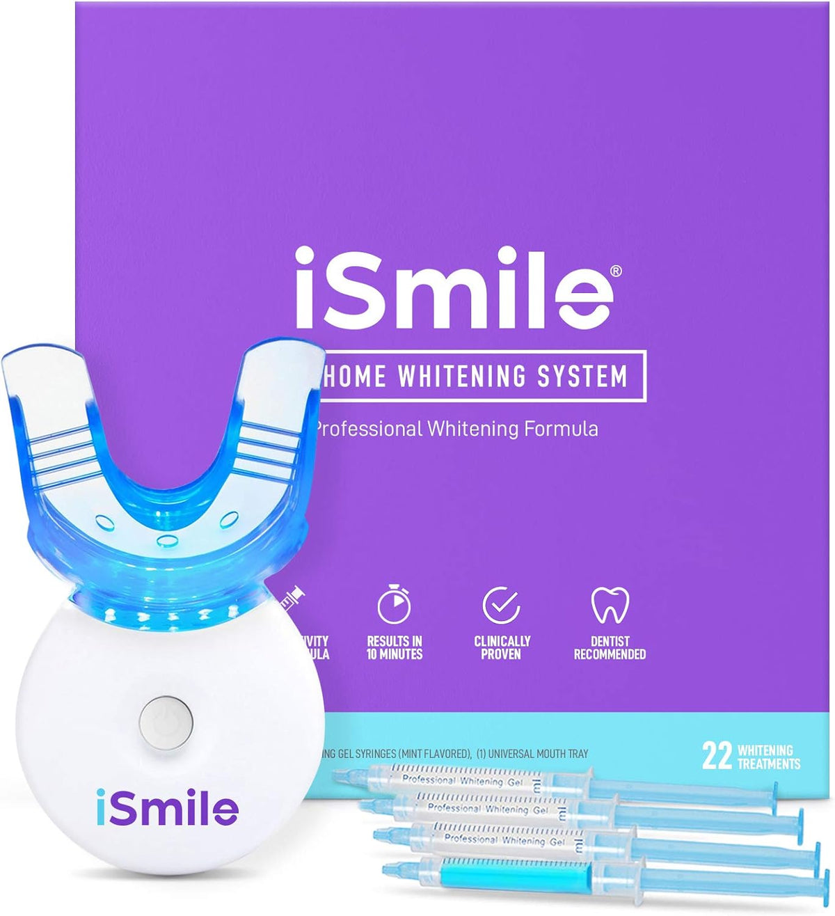 iSmile Teeth Whitening Kit - LED Light, 35% Carbamide Peroxide