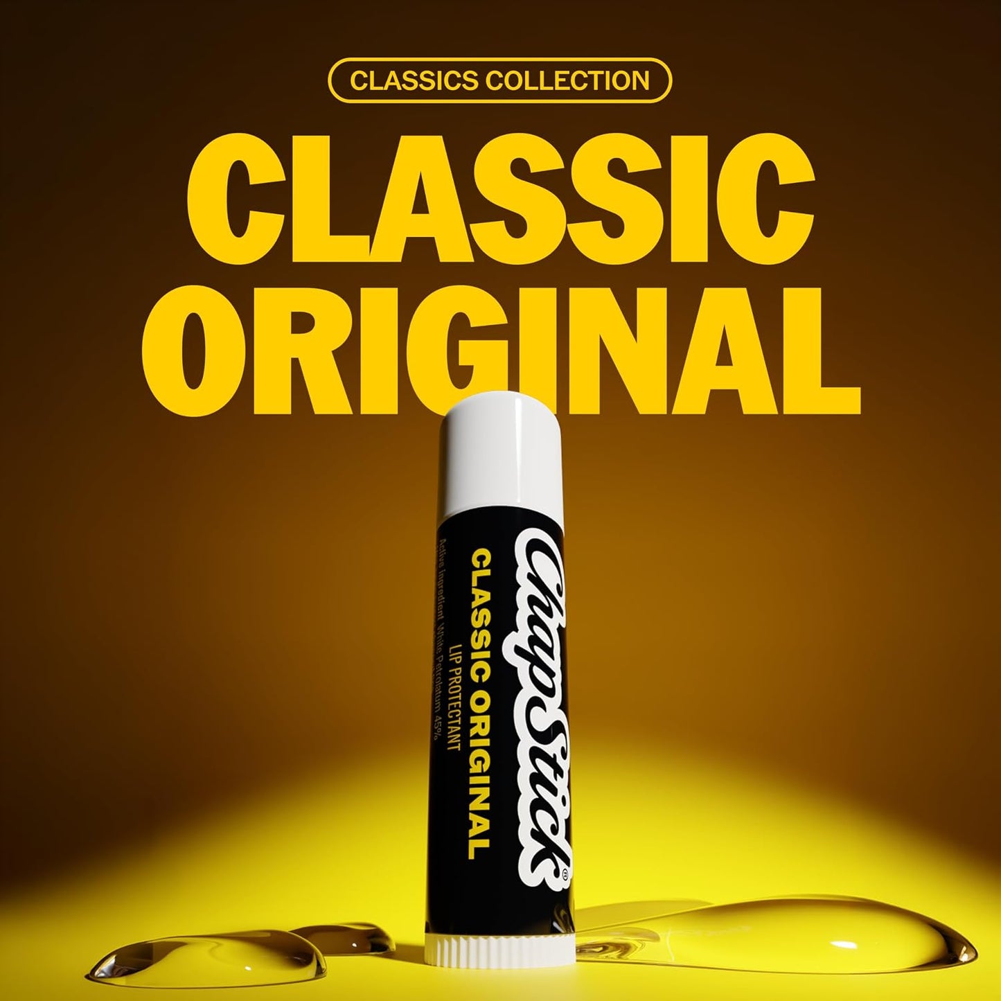 ChapStick Classic Original Lip Balm Tubes, Lip Care - 0.15 Oz (Pack of 12)