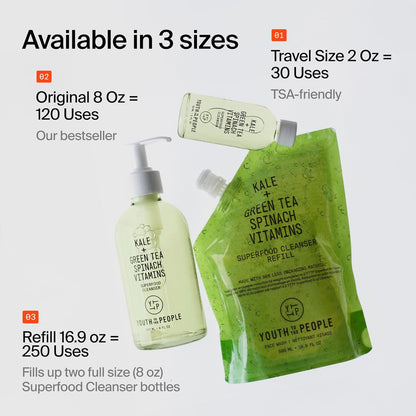 Youth To The People Superfood Cleanser - Kale + Spinach Hydrating Face Wash