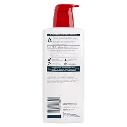 Eucerin Daily Hydration Lotion, Multipack, 3 x 16.9 Fl OZ, Style: Body Lotion