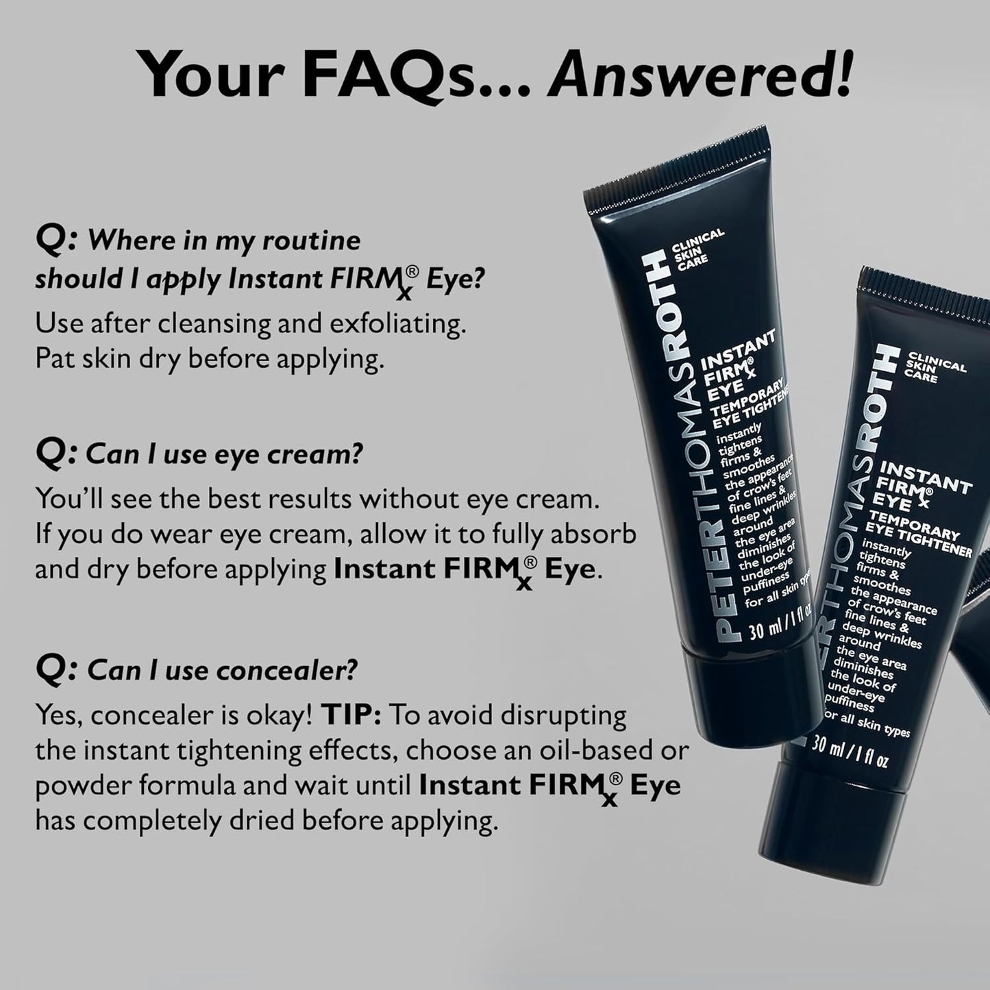Peter Thomas Roth Instant FIRMx Eye Temporary Eye Tightener, Smooth and Tighten the Look of Crow's Feet, Fine Lines, Deep Wrinkles and Puffiness