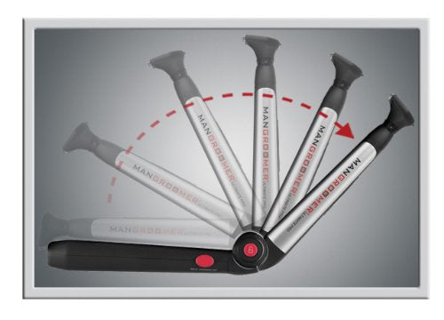 MANGROOMER Ultimate Pro Back Shaver with 2 Shock Absorber Flex Heads, Black and Red, 1 Count,& Size: 3 Piece Set