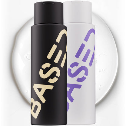 BASED Shower Duo Shampoo &amp; Conditioner Bundle with Peppermint Oil &amp; Coconut Oil, Cleansing Shampoo & Hydrating Conditioner for Men..