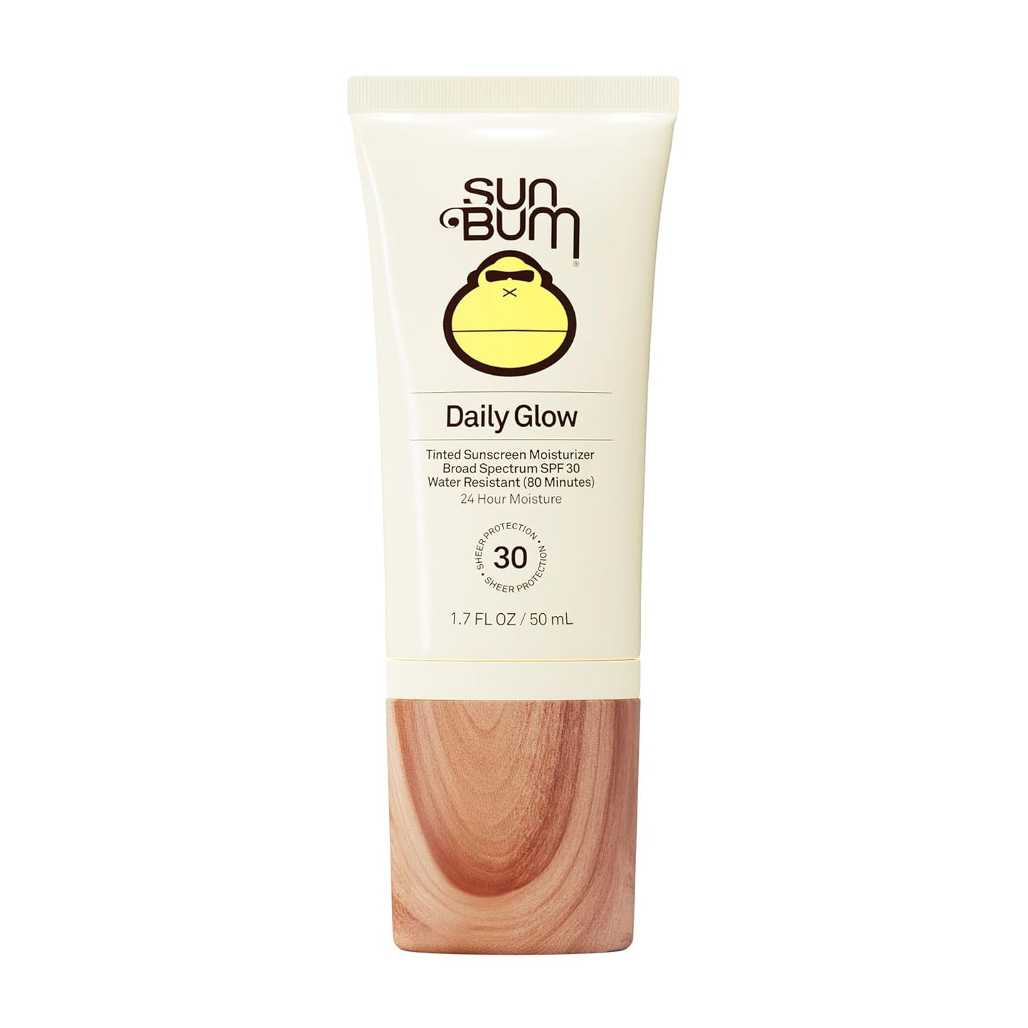 Sun Bum Daily SPF 30 Glow Sunscreen Face Lotion - Moisturizing Facial Sunscreen - Tinted - Dewy Finish..