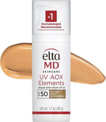 UV AOX Elements Tinted Mineral Face Sunscreen Lotion