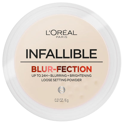 L'Oreal Paris Infallible Blur-fection Longwear Loose Setting Powder, Blurring Face Powder With Up to 24HRs of Wear..
