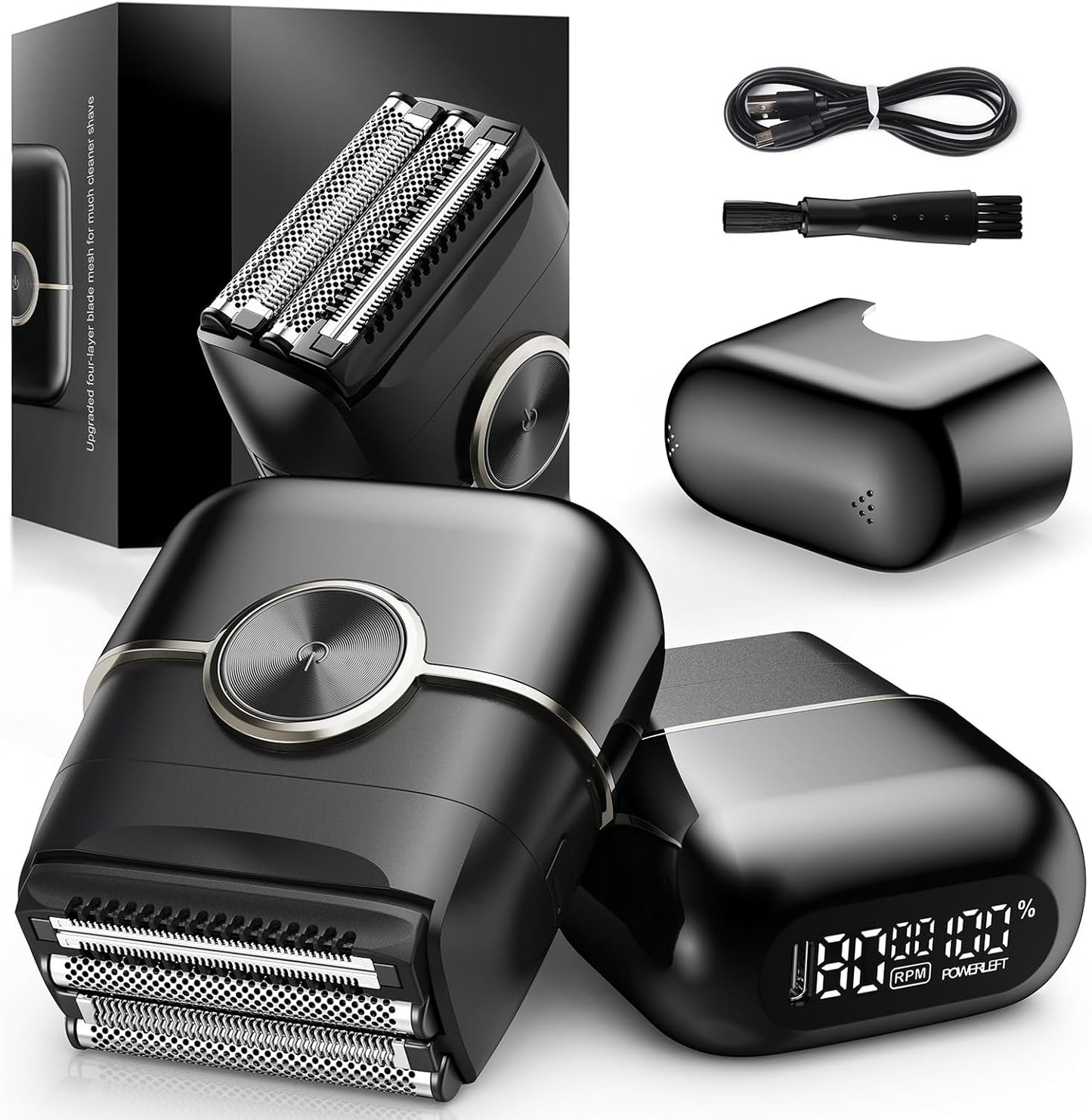 Foil Shavers for Men:Mini Electric Razor for Men, Travel, Home & Daily Grooming ..