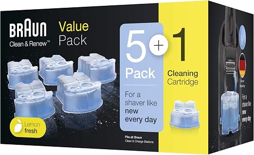 Braun Syncro Shaver Clean & Renew Refills 6 Pack