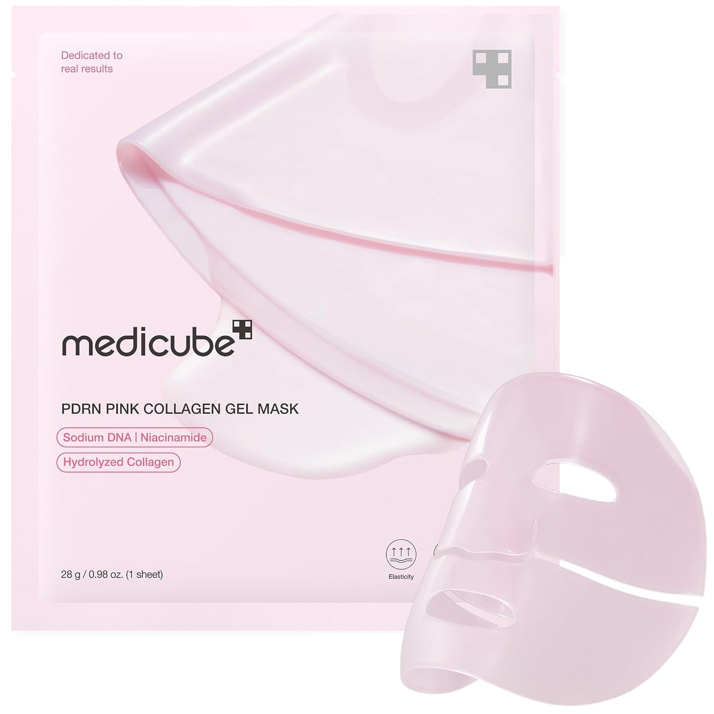 medicube Salmon DNA PDRN pink collagen jelly gel mask | korean skincare, 28g, 1ea