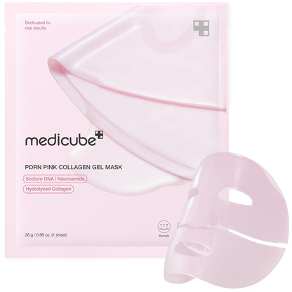 medicube Salmon DNA PDRN pink collagen jelly gel mask | korean skincare, 28g, 1ea