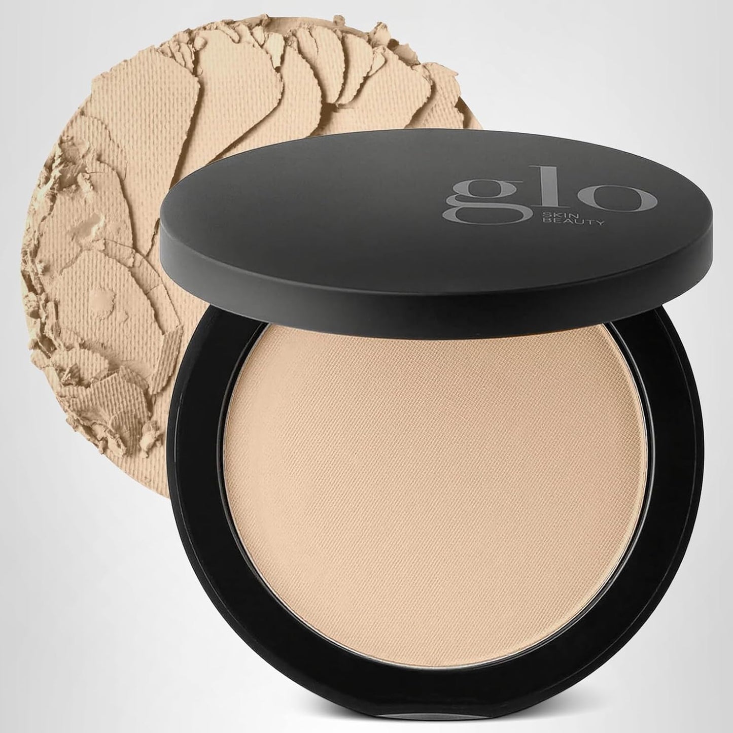 Glo Skin Beauty Pressed Base Powder Foundation, Natural Medium – Buildable Sheer to Full Coverage, Color Natural Medium