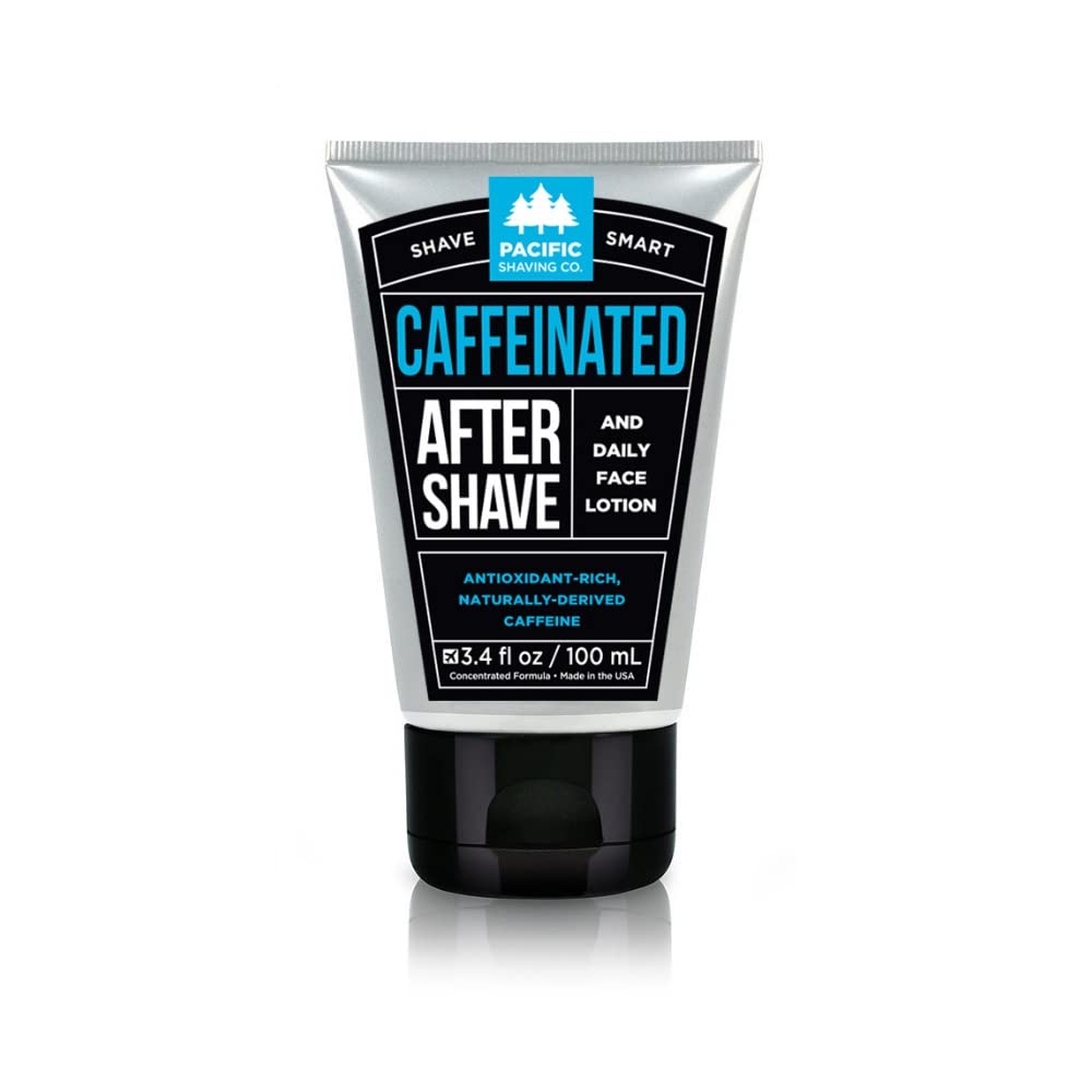 Pacific Shaving Company Caffeinated Aftershave - Helps Reduce Appearance of Redness, With Safe, Natural, and Plant-Derived Ingredients..