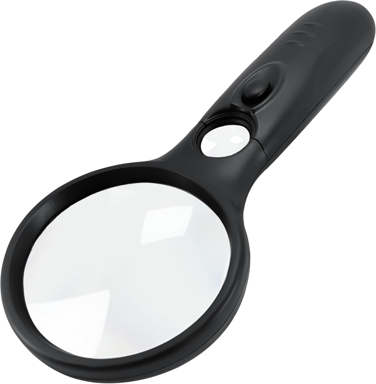 SeeZoom Magnifying Glass with Light, 3X Large Lens + 12X High Power Lens