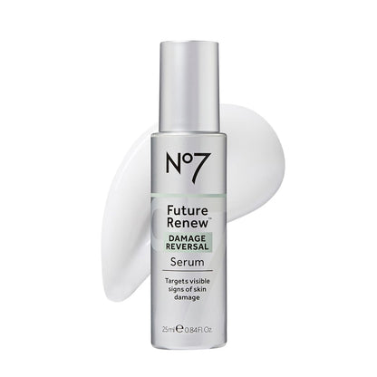 No7 Future Renew Damage Reversal Anti Aging Face Serum, 0.84 Fl Oz