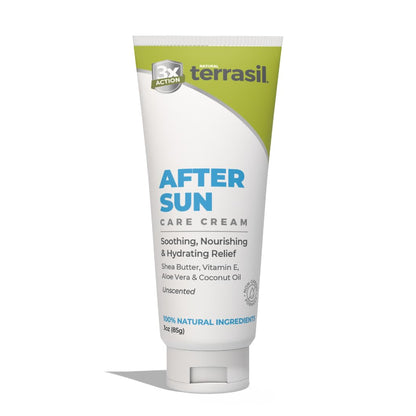 terrasil After Sun Care Lotion with Aloe Vera, Shea Butter, Coconut Oil, &amp; Vitamin E, Soothing Sunburn Relief for Sun Exposed Skin..