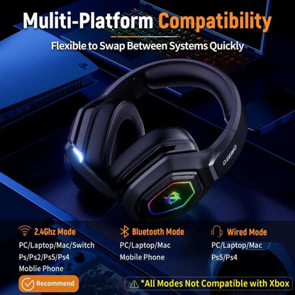 2.4GHz Wireless Gaming Headset with Microphone