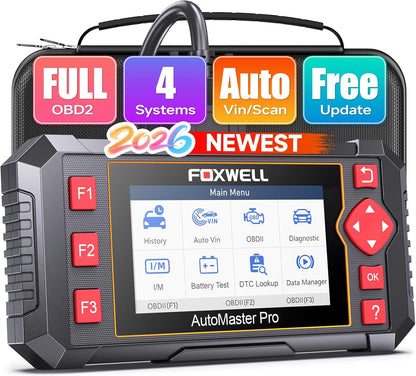 FOXWELL OBD2 Scanner Diagnostic Tool NT604 ABS/SRS/Transmission/Check Engine Code Reader for Cars and Trucks
