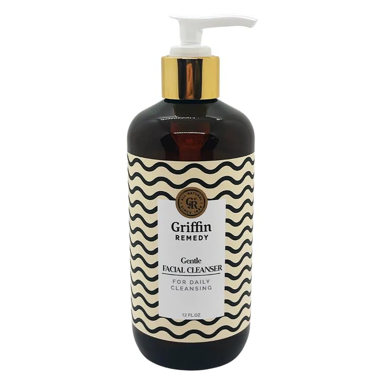 Griffin Remedy Gentle Facial Cleanser – Hydrating Face Wash with Aloe Vera, Hyaluronic Acid, Vitamin C & Botanical Extracts..