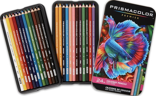 Prismacolor Premier Colored Pencils, Soft Core, 24 Pack