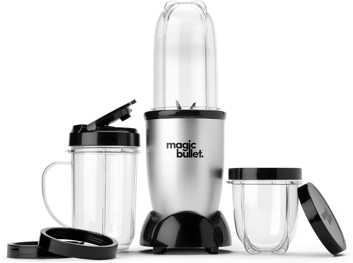 magic bullet® Personal Blender, 22 oz Cup, 250 Watt, Silver, MBR-1101