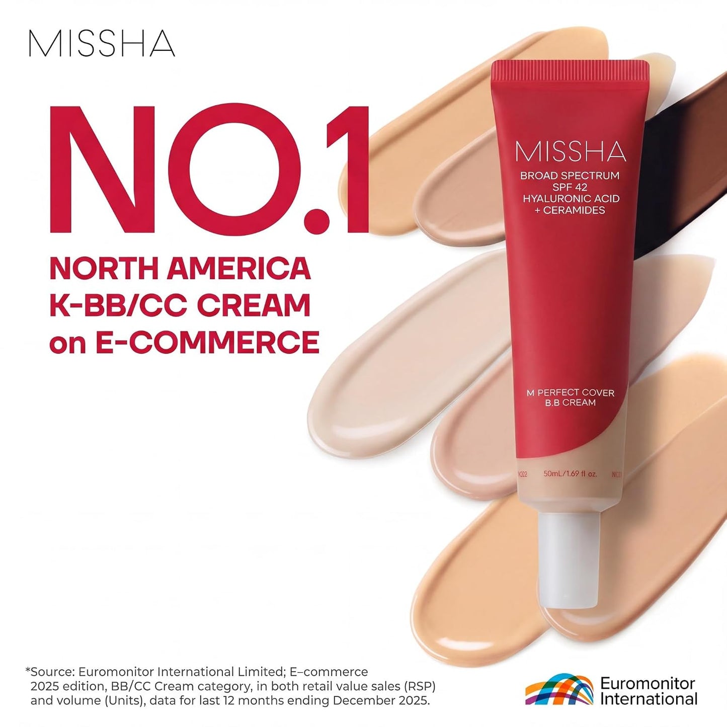 MISSHA M Perfect Cover BB Cream No.23 Natural Beige -Light/Medium with Cool/Neutral Undertone SPF 42 PA +++ 1.69 Fl Oz..