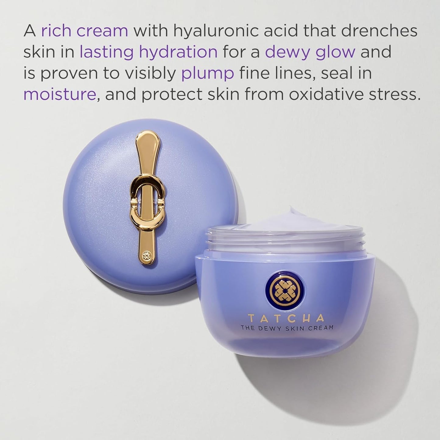 TATCHA The Dewy Skin Cream | Rich Line-Plumping Face Moisturizer | Helps Replenish Ceramides and Intensely Hydrate Dry &amp; Combo Skin..