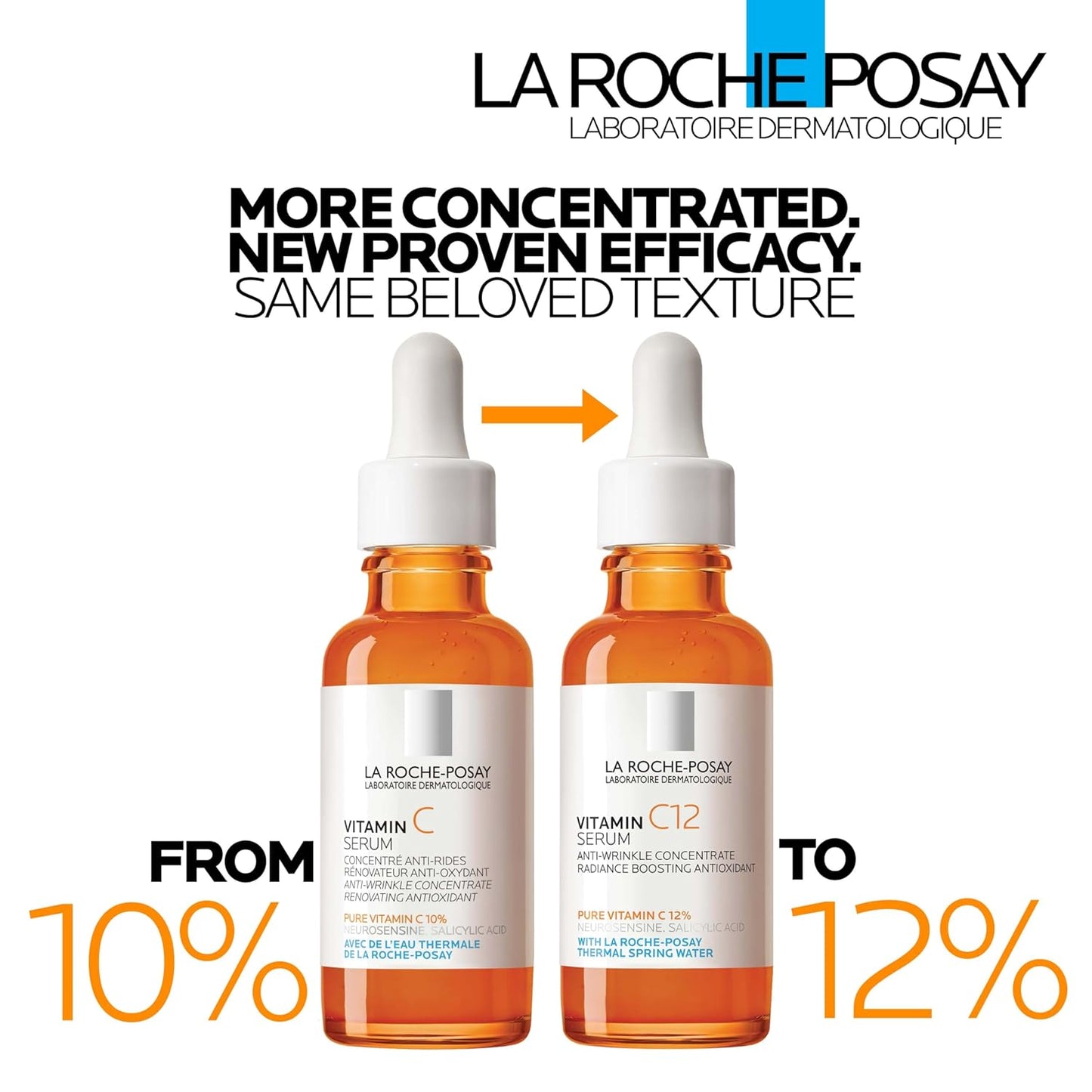 La Roche-Posay Pure Vitamin C Serum For Face With Hyaluronic Acid &amp; Salicylic Acid, Hydrating & Brightening Serum..