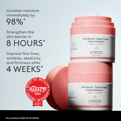 Drunk Elephant Bora Barrier Repair Cream - Ultra-Rich Moisturizer - Clean Clinical Skincare..