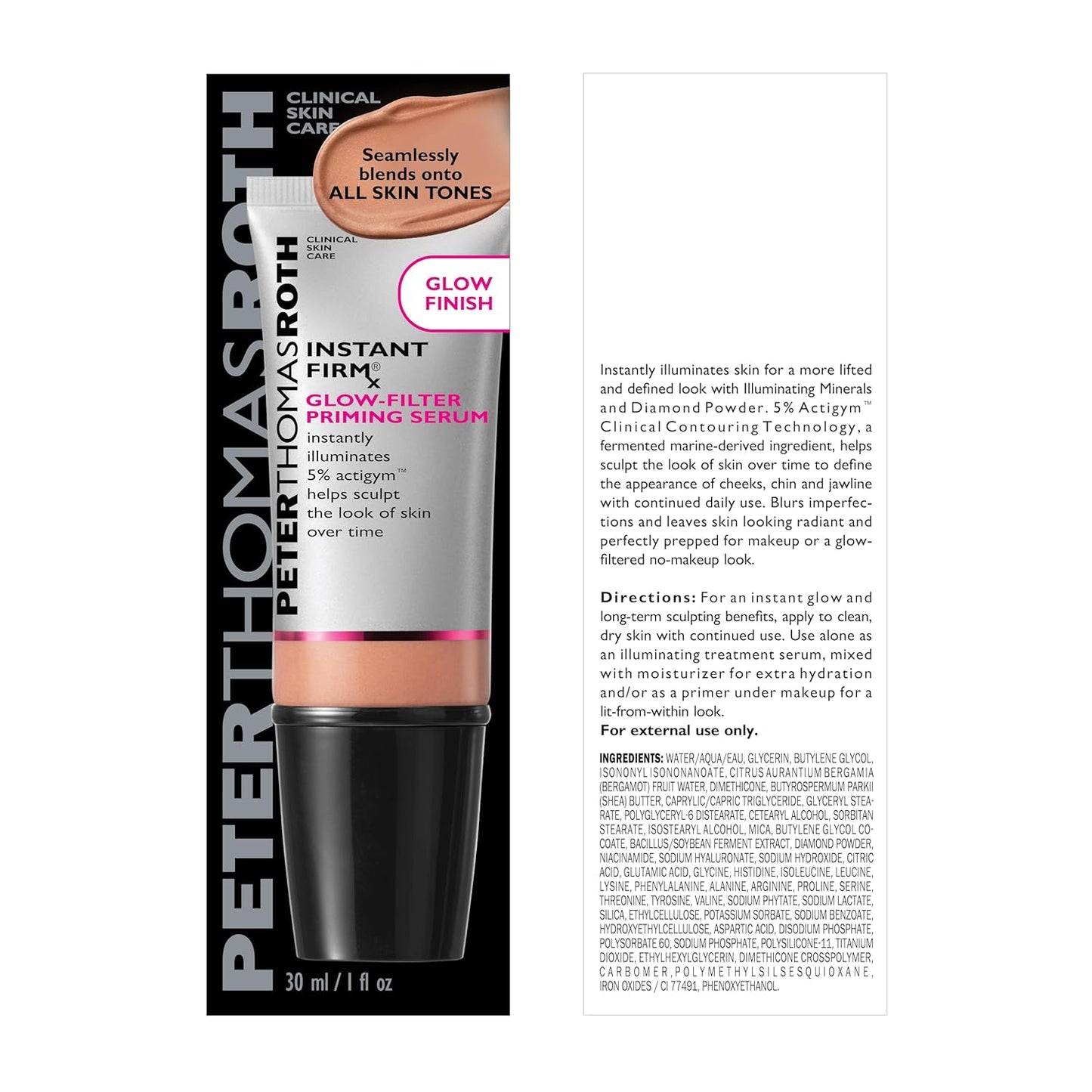 Peter Thomas Roth | Instant FIRMx Glow-Filter Priming Serum, Illuminating and Firming Serum..