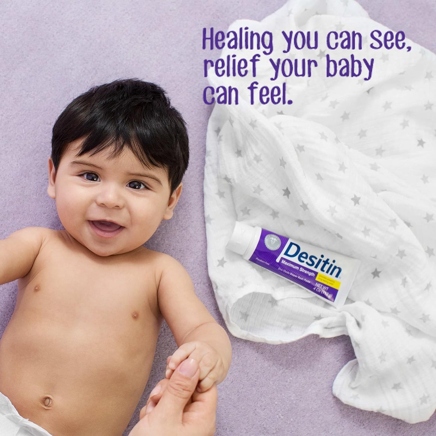 Desitin Maximum Strength Baby Diaper Rash Cream, 40% Zinc Oxide for Treatment, Relief & Prevention..