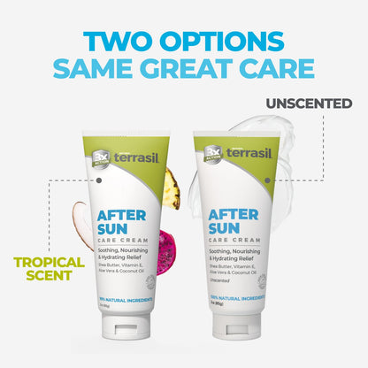 terrasil After Sun Care Lotion with Aloe Vera, Shea Butter, Coconut Oil, &amp; Vitamin E, Soothing Sunburn Relief for Sun Exposed Skin..