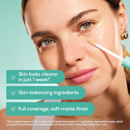 Almay Clear Complexion Concealer, 200, 0.3 fl oz | Full-coverage concealer treats acne and visibly evens skin tone over time..