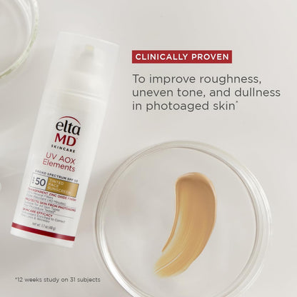 UV AOX Elements Tinted Mineral Face Sunscreen Lotion